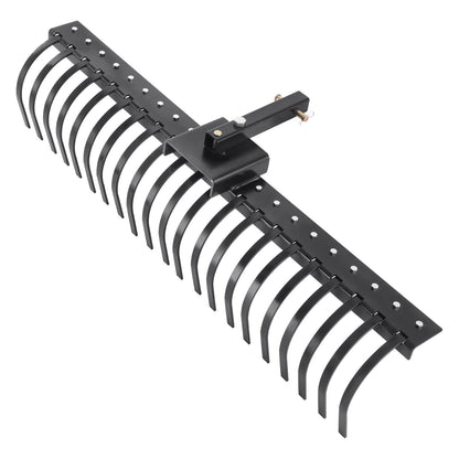 Tow behind landscape rake 60" Lawn Dethatcher Rake with 21 steel tines