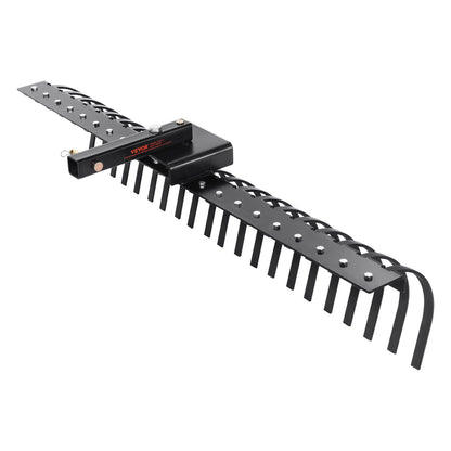 Tow behind landscape rake 60" Lawn Dethatcher Rake with 21 steel tines