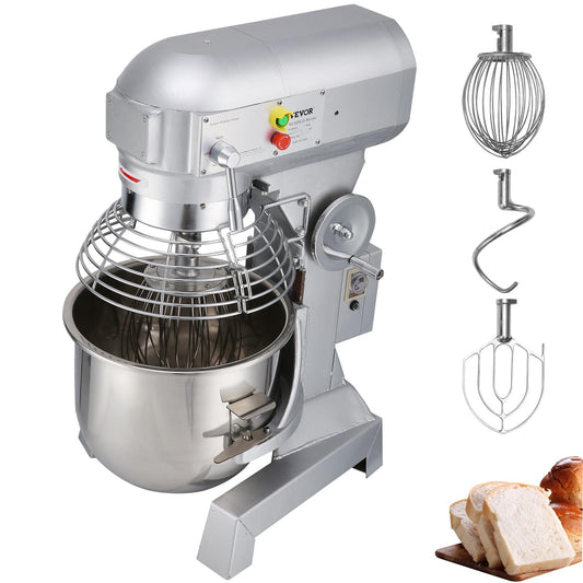 15Qt Kommersiell Heavy Duty stål 3-hastighets stativ mat/deg mixer