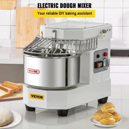kommerzieller Teigmixer Spiralteigmixer mit 8,5-Qt-Edelstahlschüssel | EU