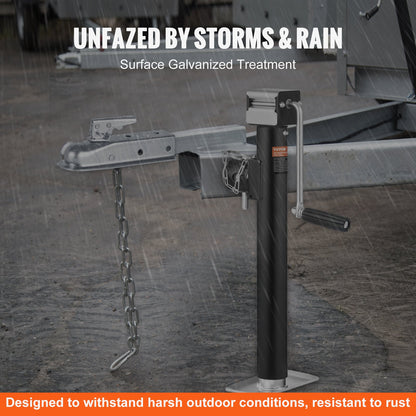 Rak släpvagnskoppling, för 2-tums dragkula, 2-tums kanal, 3500 lbs kapacitet, tung släpvagnskoppling, idealisk för bogsering av kombibilar, pickuptruckar, stadsjeepar, förzinkad yta