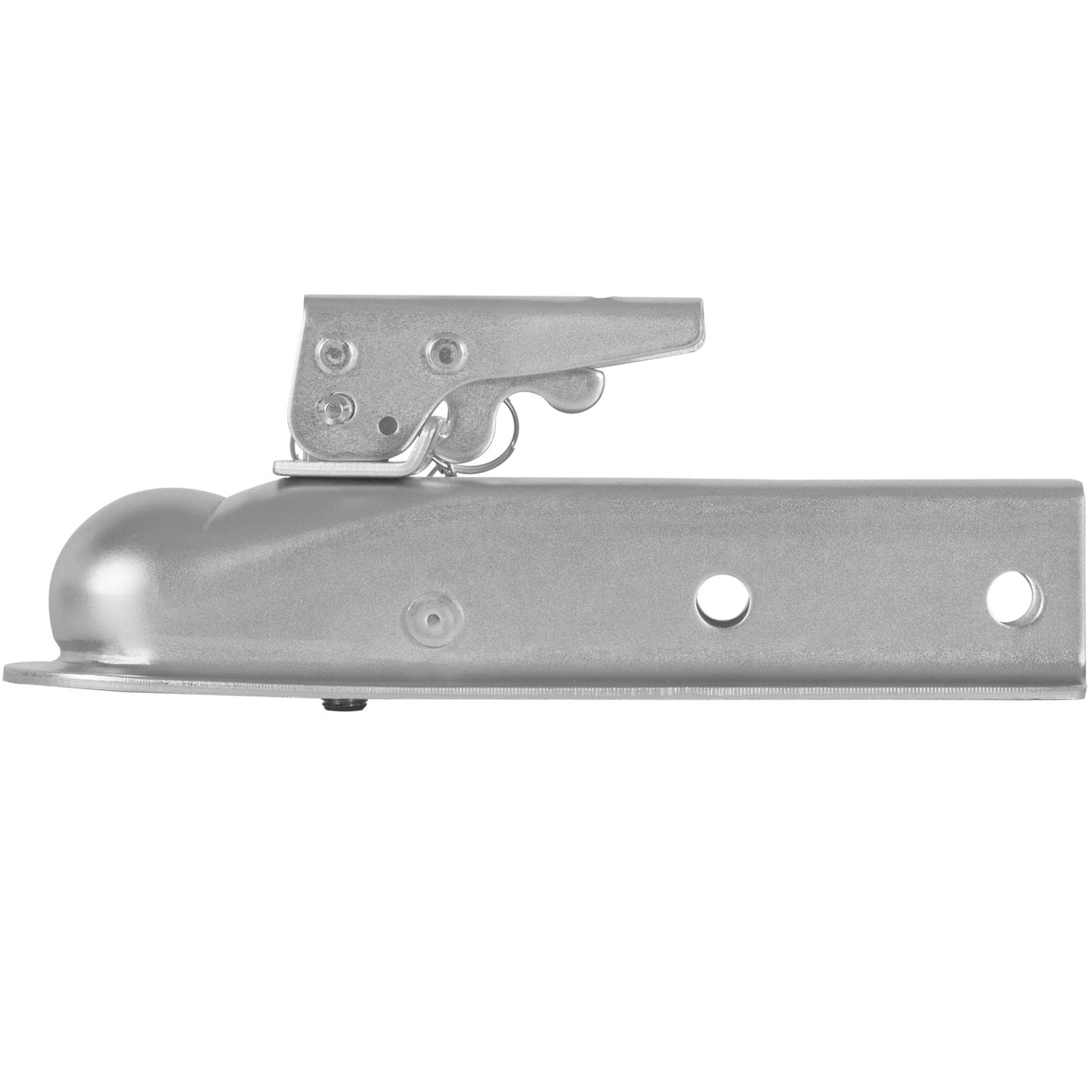 Rak släpvagnskoppling, för 2-tums dragkula, 2-tums kanal, 3500 lbs kapacitet, tung släpvagnskoppling, idealisk för bogsering av kombibilar, pickuptruckar, stadsjeepar, förzinkad yta