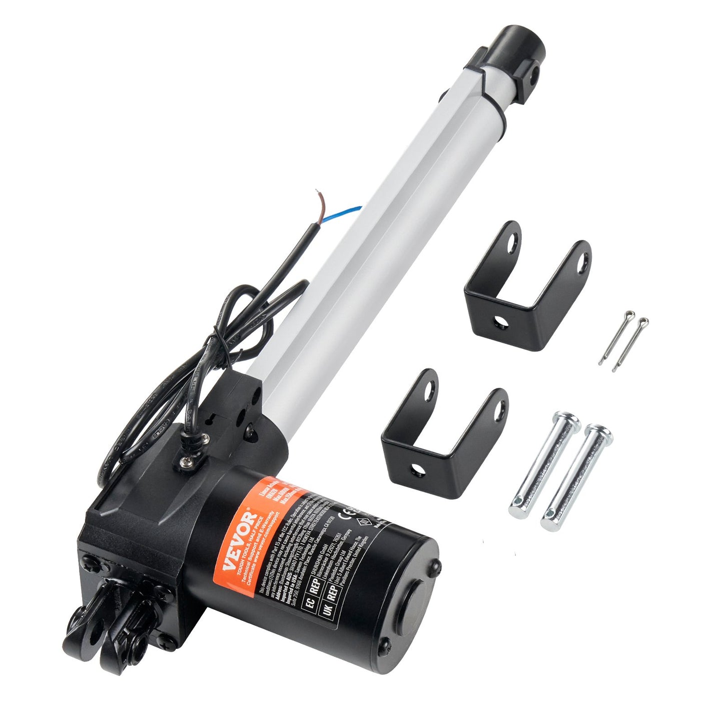 Linjärt ställdon 12V 10In Heavy Duty 1320lbs/6000N 0,19"/s IP44-skydd