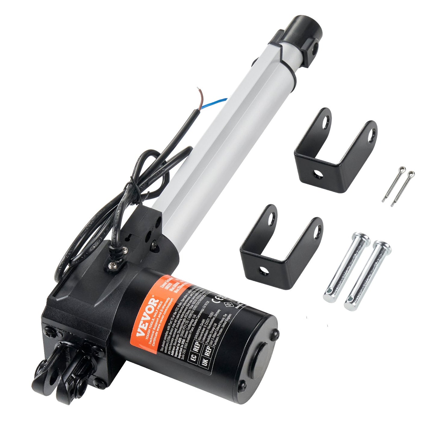 Linear Actuator 12V 8Inch Heavy Duty 1320lbs/6000N 0.19"/s IP44 Protection