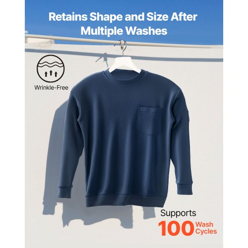 FR Skjortor, Flamskyddande Långärmade Kläder Lätt 7 oz Andningsbar Bomull, Herr Flamhämmande Arbetsskjorta med Förkrympbehandling och Ficka, För Svetsare, Elektriker, Marinblå L |  EU