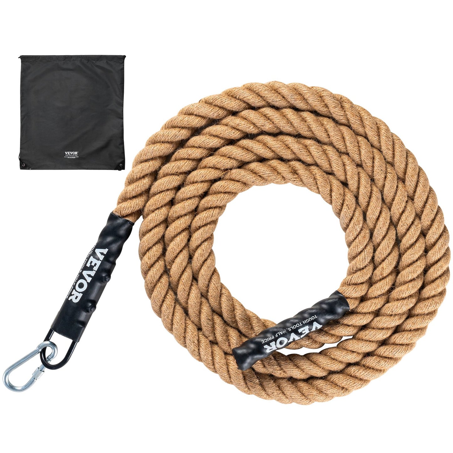 1.5"x15FT Gym Climbing Rope Fitness Strength Training Rope Home Workout