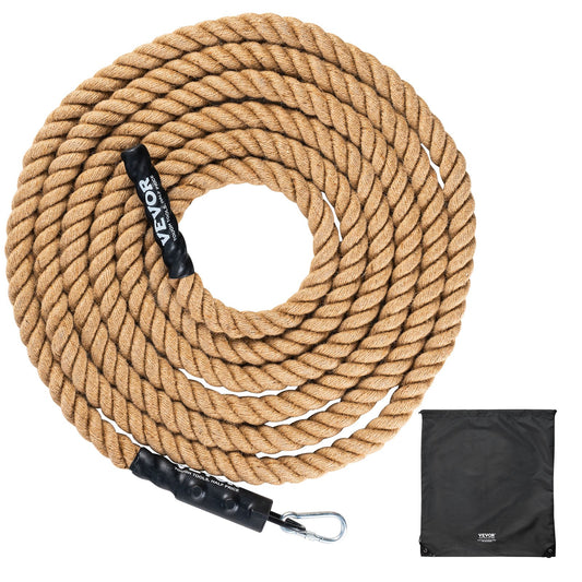1,5"x20FT Gym klätterrep Fitness Styrketräningsrep Hemträning