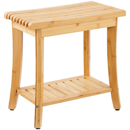 Bambu duschbänk 19,1 x 11,3 x 18,3 i duschpallsstol för badrum