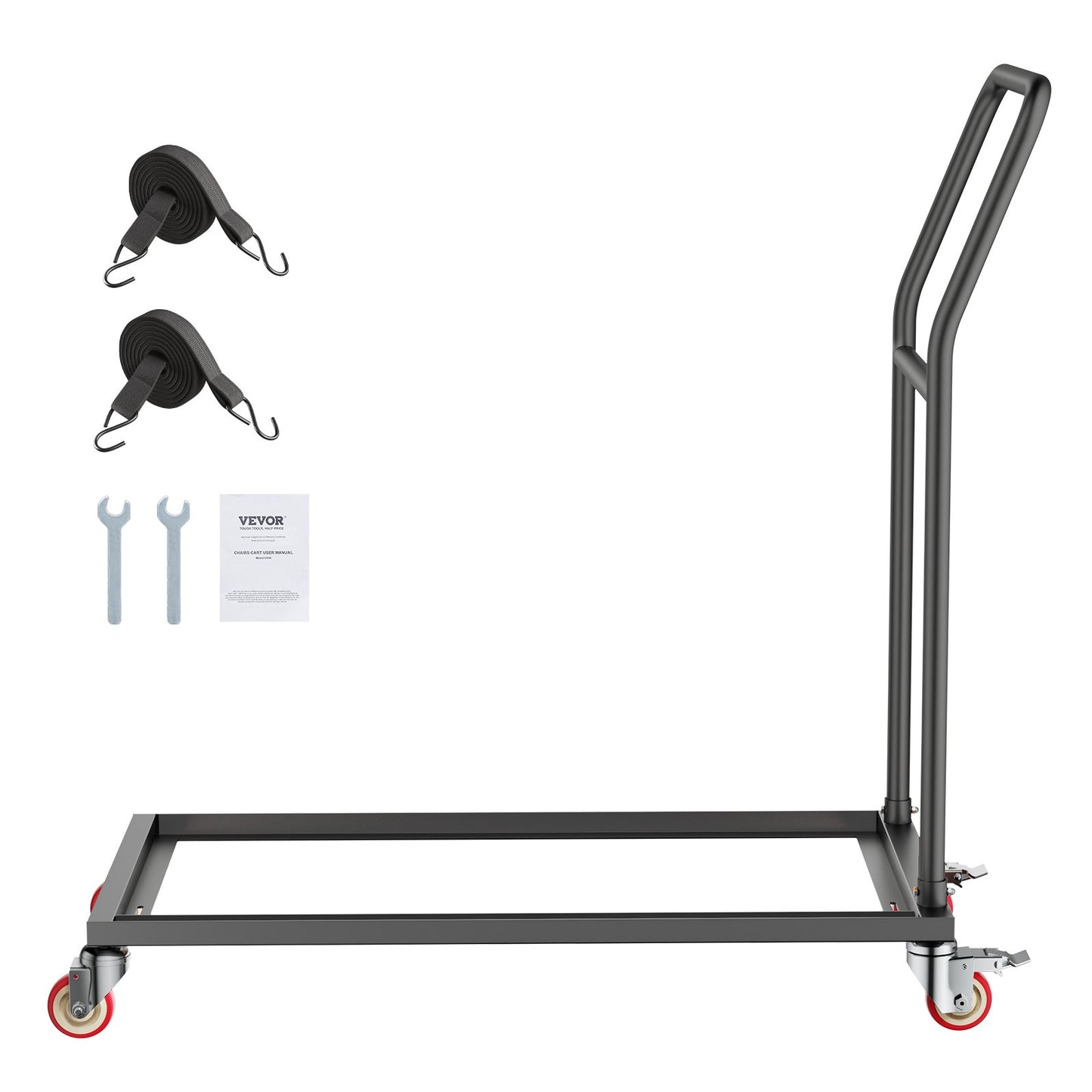 Folding chair cart for 25 chairs of 300 LBS L-shape vertical