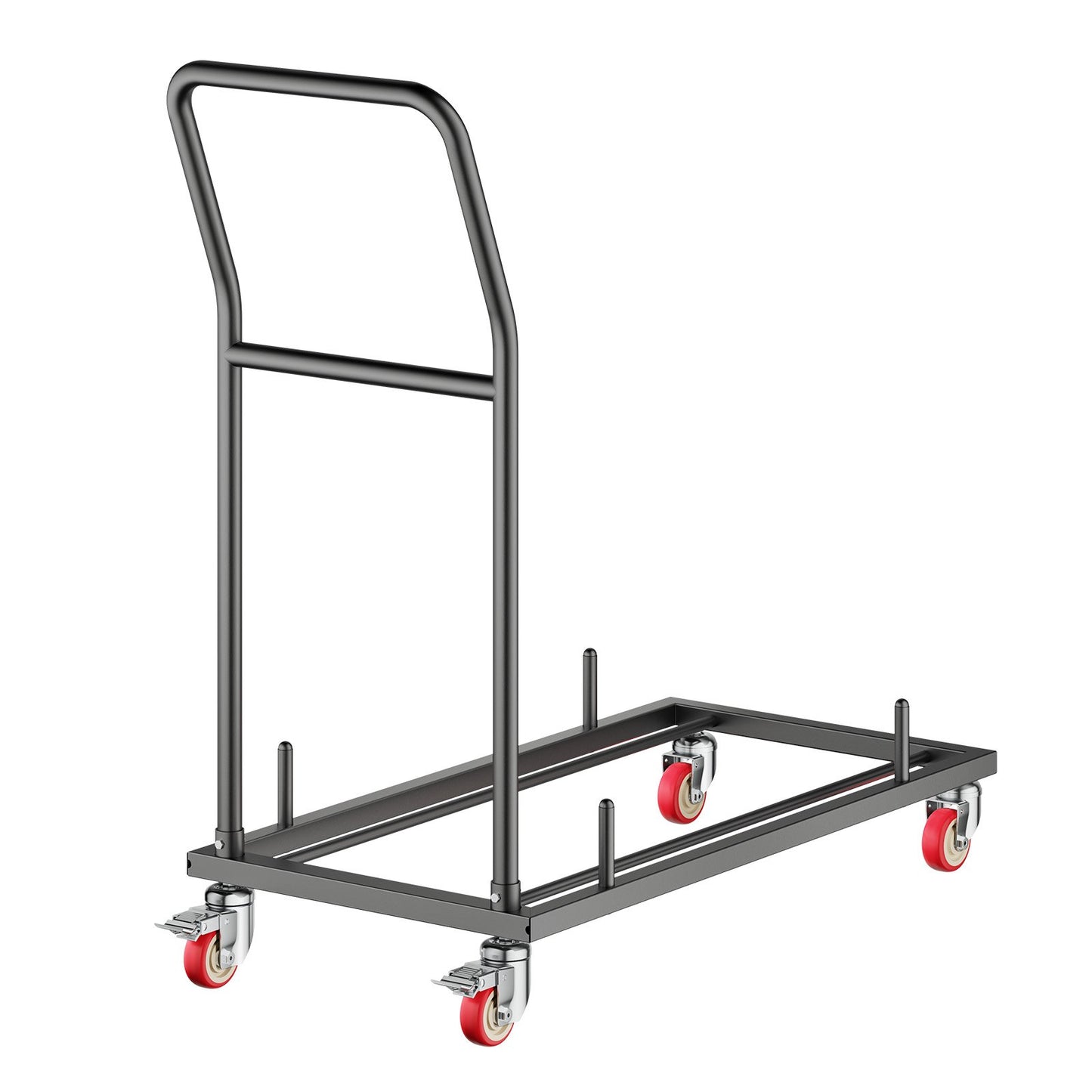 Folding Chair Rack Cart för 25 stolar på 300 LBS L-form horisontell