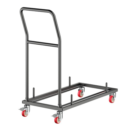 Folding Chair Rack Cart för 25 stolar på 300 LBS L-form horisontell