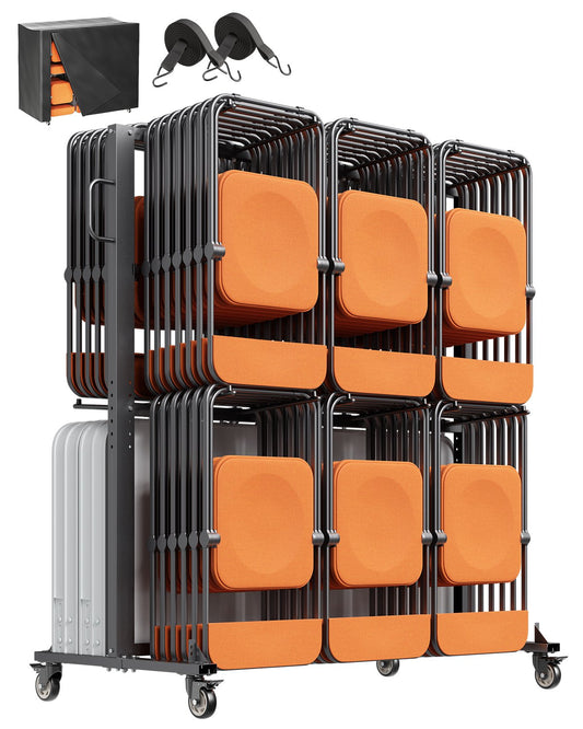 Folding Chair Rack Cart för 84 stolar/ 12 bord+42 stolar på 800 LBS