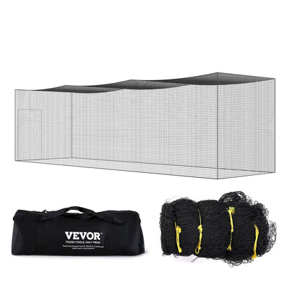 Baseball Batting Net, Professional Softball Baseball Batting Training Net, Training Portable Pitching Cage Netting with Door &amp; Carrying Bag, Heavy Duty Enclosed PE Netting, 35FT (NET ONLY)