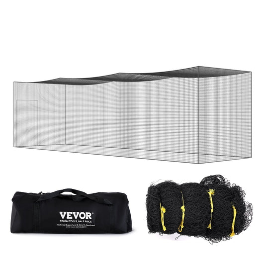 Baseball Batting Net, Professional Softball Baseball Batting Training Net, Training Portable Pitching Cage Netting with Door &amp; Carrying Bag, Heavy Duty Enclosed PE Netting, 35FT (NET ONLY)