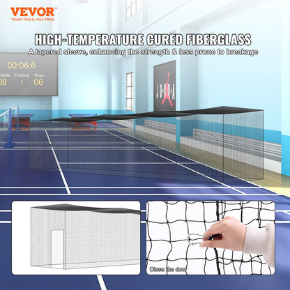 Baseball Batting Net, Professional Softball Baseball Batting Training Net, Training Portable Pitching Cage Netting with Door &amp; Carrying Bag, Heavy Duty Enclosed PE Netting, 55FT (NET ONLY)