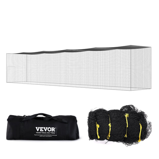 Baseball Batting Net, Professional Softball Baseball Batting Training Net, Training Portable Pitching Cage Netting with Door &amp; Carrying Bag, Heavy Duty Enclosed PE Netting, 70FT (NET ONLY)