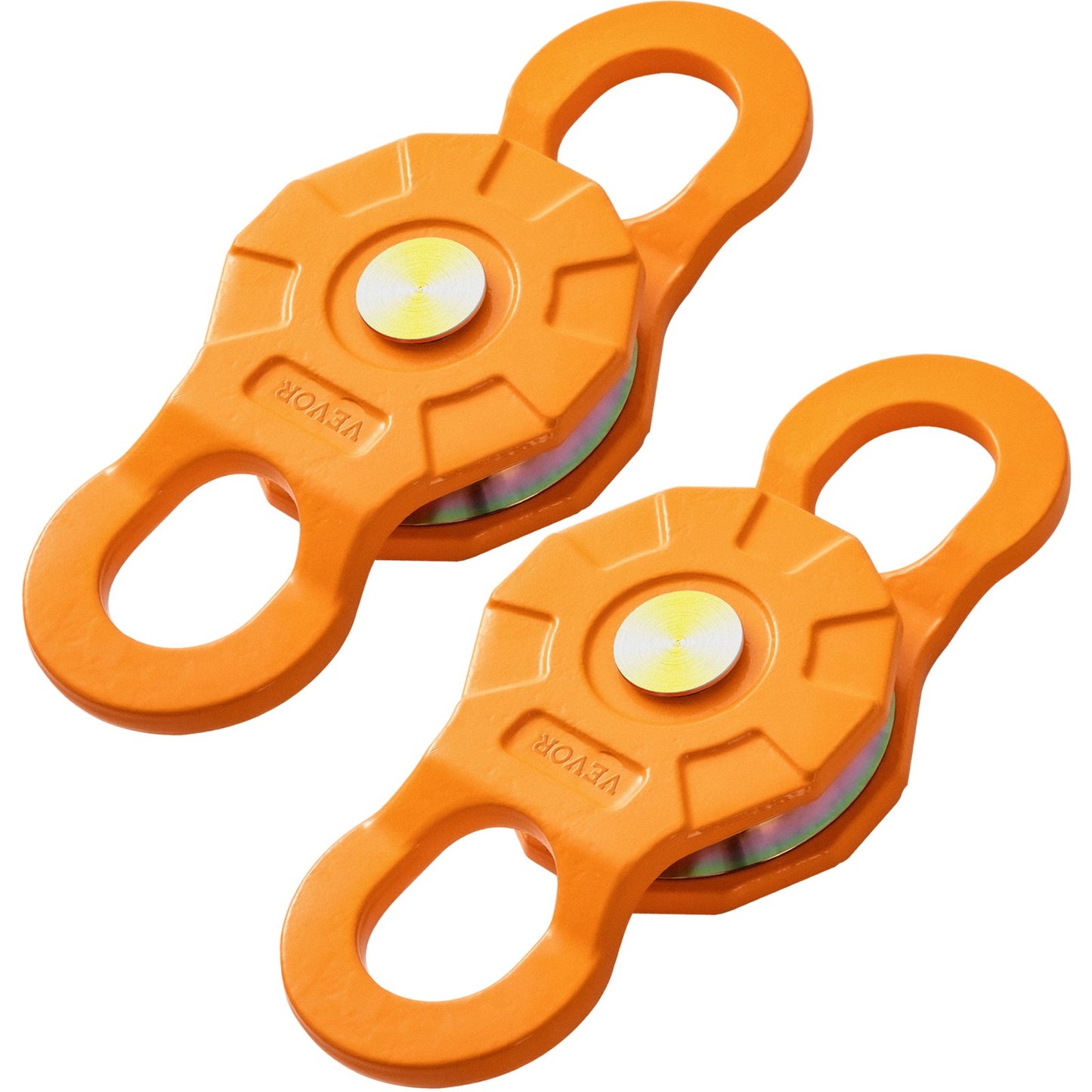 Umlenkrolle, 11 t/25.000 lbs Arbeitslastgrenze, Hochleistungs-Windenrolle für 0,55 Zoll/14 mm synthetisches Seil oder weiche Schäkel, Offroad-Bergezubehör für Traktor, LKW, ATV und UTV, 2er-Pack