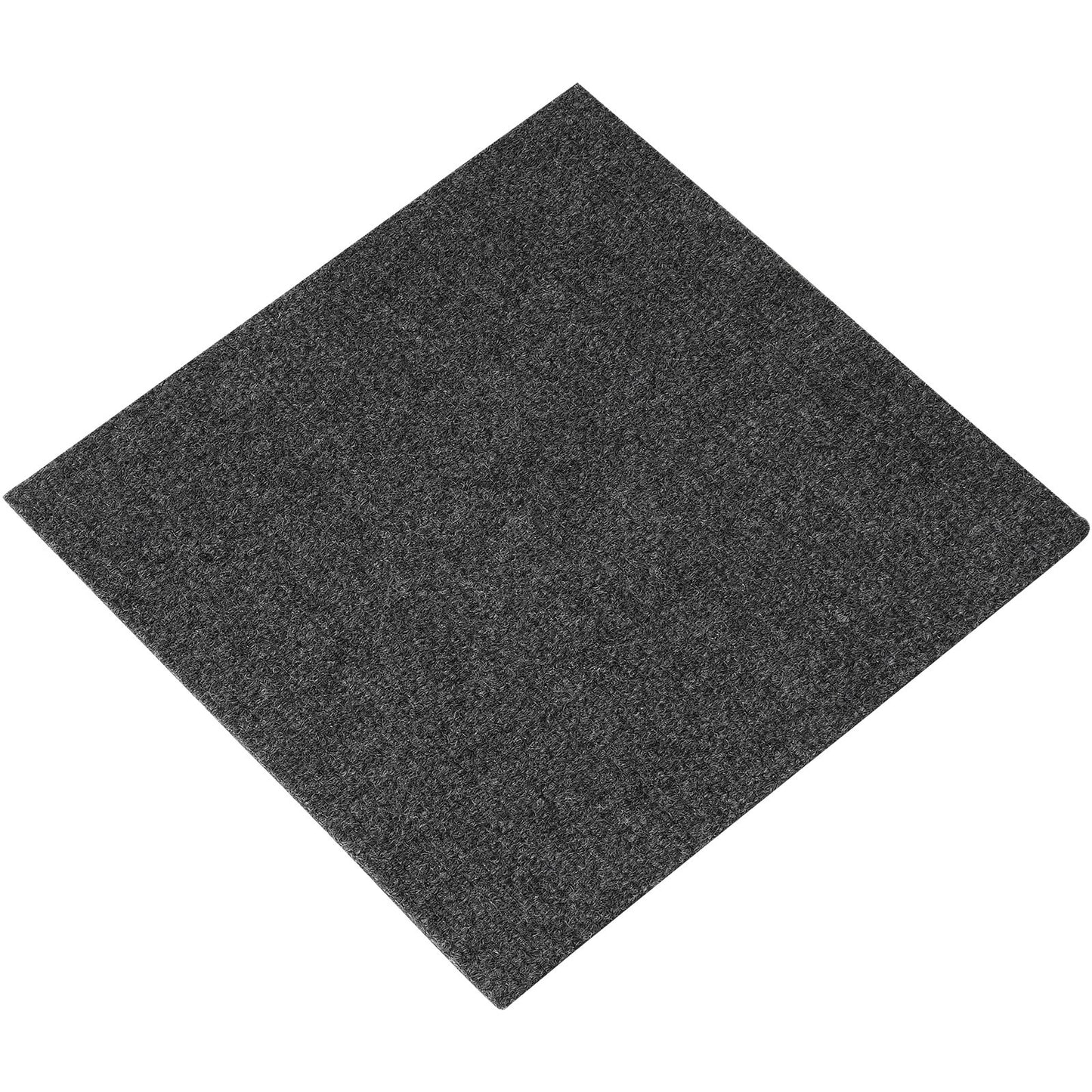 Mattplattor Peel and Stick, 12" x 12" fyrkanter självhäftande matta golvplattor, mjuka vadderade mattor, lättinstallerad DIY för sovrum Vardagsrum inomhus utomhus (12 plattor, mörkgrå)