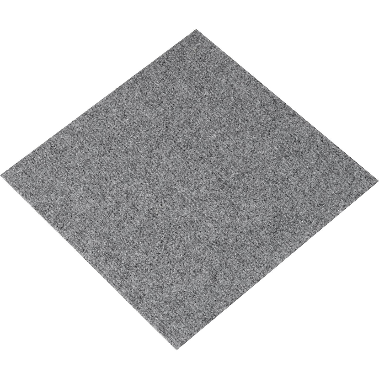 Mattplattor Peel and Stick, 30,5 x 30,5 cm fyrkanter Självhäftande mattgolv, mjukt vadderade mattplattor, lättinstallerad DIY för sovrum Vardagsrum inomhus utomhus (12 plattor, ljusgrå)