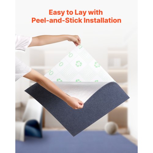 Teppichfliesen 610x610 mm 15er-Pack Selbstklebende Teppiche Grau | EU