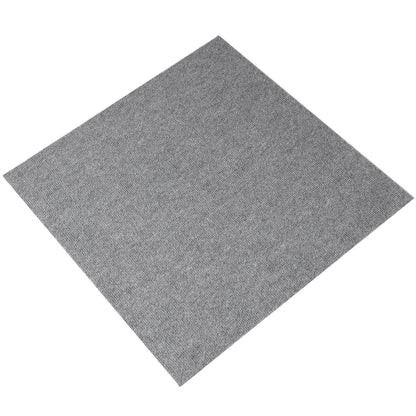 Mattplattor Peel and Stick, 24" x 24" fyrkanter självhäftande matta golvplattor, mjuka vadderade mattor, lättinstallerad DIY för sovrum Vardagsrum inomhus utomhus (9 kakel, ljusgrå)