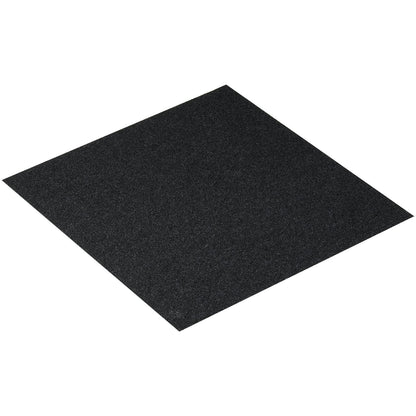 Carpet Tiles Peel and Stick, 24" x 24" Square Self-Adhesive Carpet Floor Tiles, Soft Padded Rugs, Easy Install DIY for Bedroom Living Room Indoor Outdoor (15 Tiles, Charcoal Black)