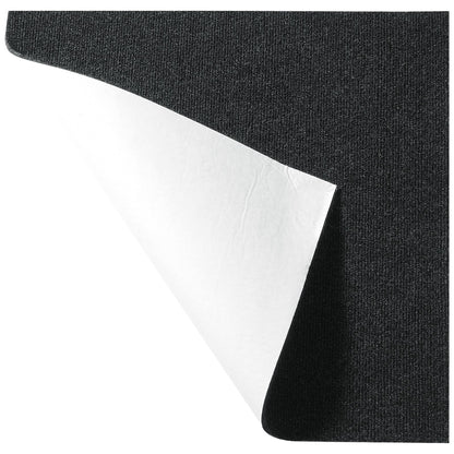 Carpet Tiles Peel and Stick, 24" x 24" Square Self-Adhesive Carpet Floor Tiles, Soft Padded Rugs, Easy Install DIY for Bedroom Living Room Indoor Outdoor (15 Tiles, Charcoal Black)