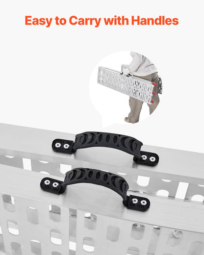 1500 lbs aluminiumramper 2st Kraftiga lastramper med handtag