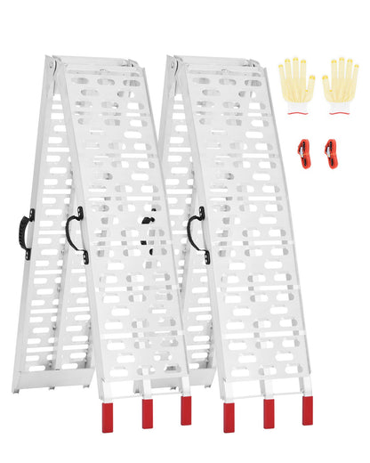1500 lbs aluminiumramper 2st Kraftiga lastramper med handtag
