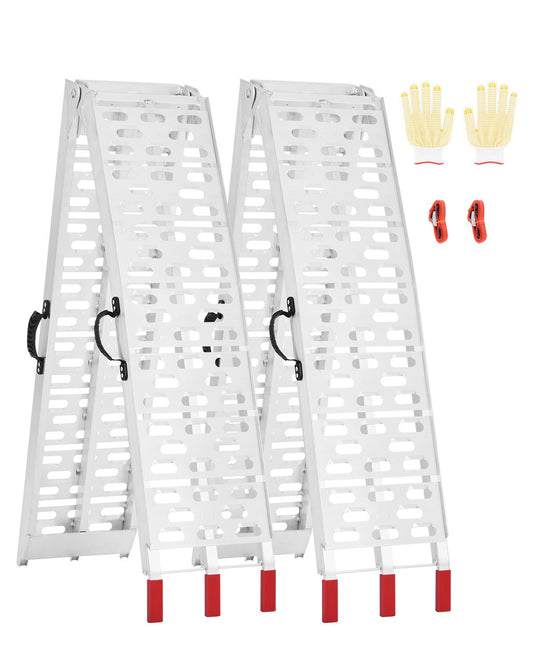 1500 lbs aluminiumramper 2st Kraftiga lastramper med handtag