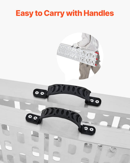 750 lbs aluminiumramper 1 st Kraftiga lastramper med handtag