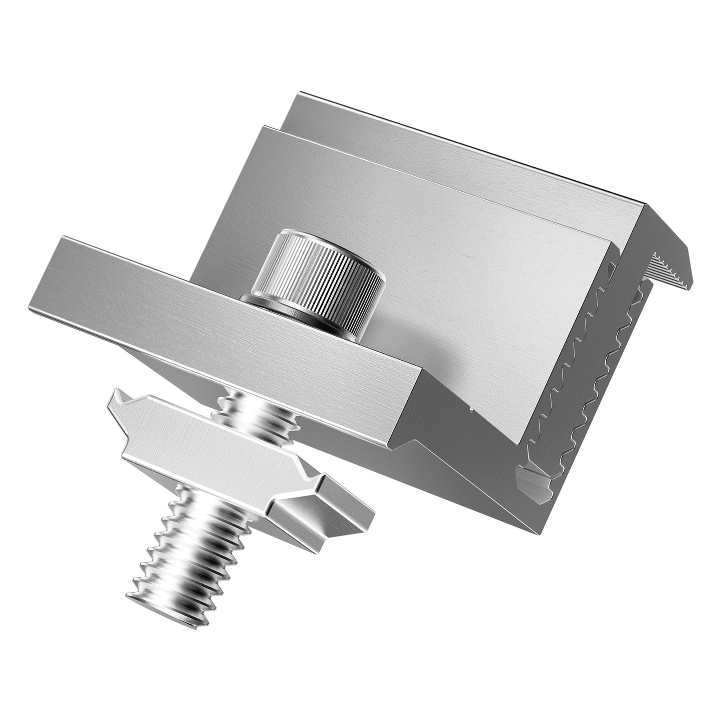 Solar Panel Z monteringsfäste 35-50 mm justerbara fäste ändklämmor 20 st.