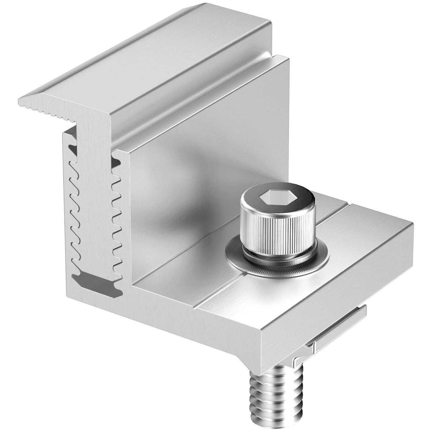 Solar Panel Z monteringsfäste 35-50 mm justerbara fäste ändklämmor 20 st.