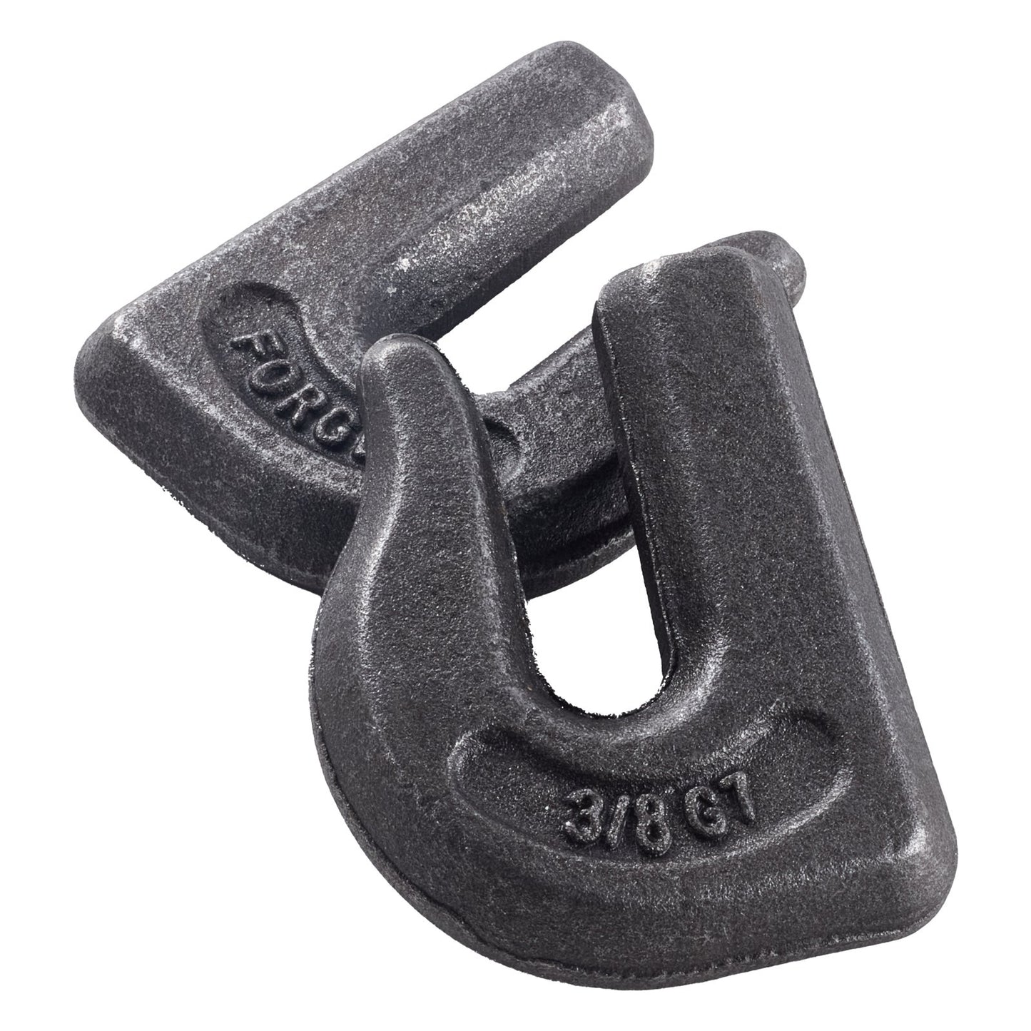 Angeschweißte Greifkettenhaken 3/8" Schlepphaken G70 Traktorhaken aus Schmiedestahl