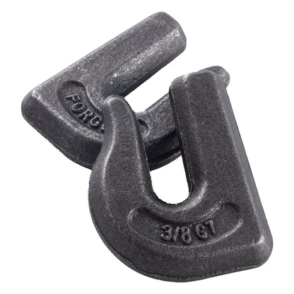 Angeschweißte Greifkettenhaken 3/8" Schlepphaken G70 Traktorhaken aus Schmiedestahl
