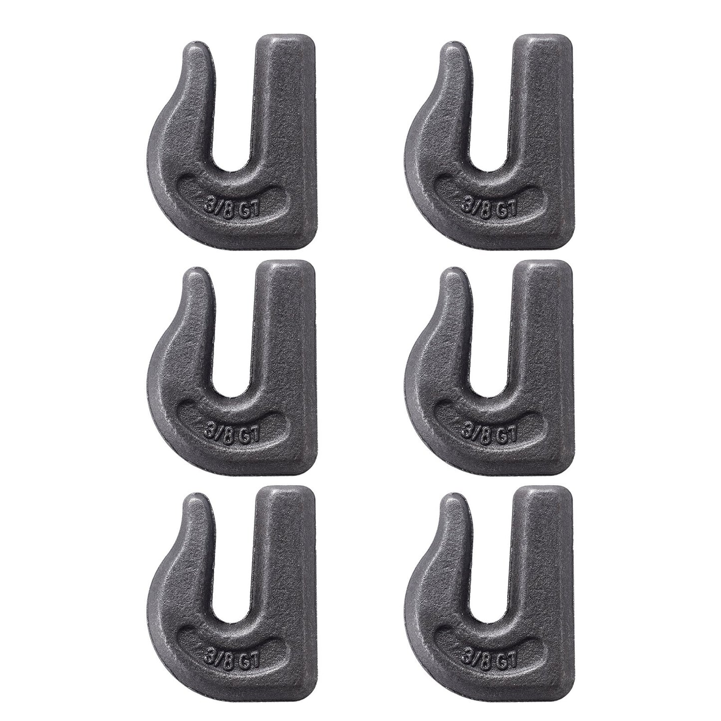 Angeschweißte Greifkettenhaken 3/8" Schlepphaken G70 Traktorhaken aus Schmiedestahl