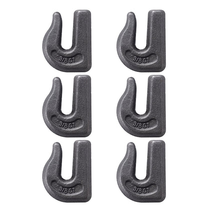 Angeschweißte Greifkettenhaken 3/8" Schlepphaken G70 Traktorhaken aus Schmiedestahl