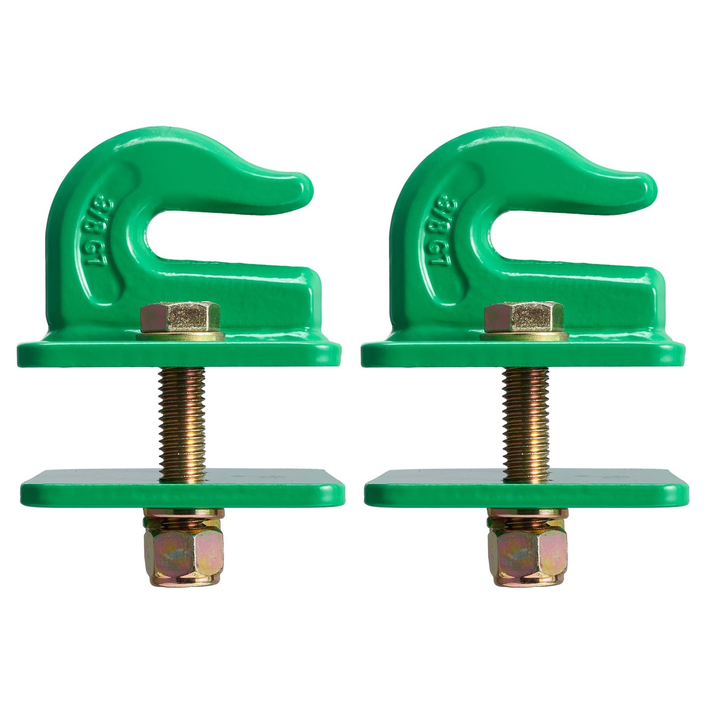 3/8" Tractor Bucket Hooks Grade 70 Forged Steel Grab Hooks Back Plate