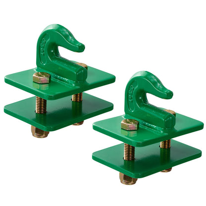 3/8" Tractor Bucket Hooks Grade 70 Forged Steel Grab Hooks Back Plate