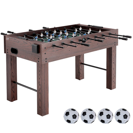 Fotbollsbord, 55 tums Fotbollsbord i standardstorlek, Full storlek Fotbollsbord inomhus för hem, familj och spelrum, Fotboll med Fotbollsbord, Inkluderar 4 bollar och 2 kopphållare