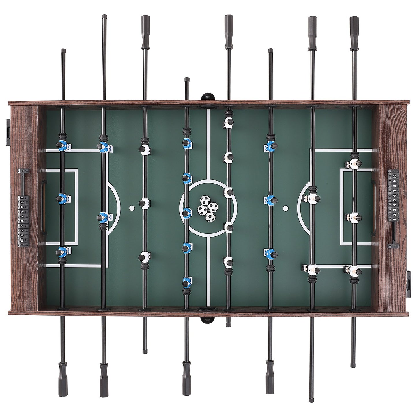 Fotbollsbord, 55 tums Fotbollsbord i standardstorlek, Full storlek Fotbollsbord inomhus för hem, familj och spelrum, Fotboll med Fotbollsbord, Inkluderar 4 bollar och 2 kopphållare