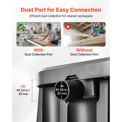 oscillerande spindelslip, 2000 varv/min bänkspindelslip med 6 hylsor (12,7–76,2 mm), 15 mm slaglängd och dammanslutningsport för möbelfinish, hantverksslipning, gör-det-själv-träbearbetning |  EU