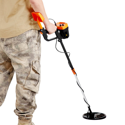 Metalldetektor för vuxna och barn, 8 tums vattentät sökspole med pekskärm med hög precision, justerbar 38''-49'' gulddetektor, lätt aluminiumstam för att upptäcka guldskatt