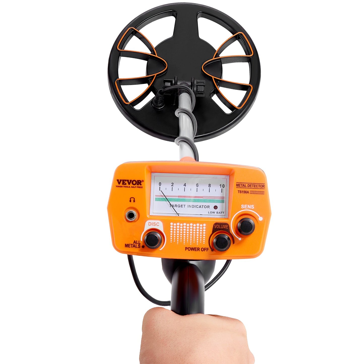 Metalldetektor för vuxna och barn, 8 tums vattentät sökspole med pekskärm med hög precision, justerbar 38''-49'' gulddetektor, lätt aluminiumstam för att upptäcka guldskatt