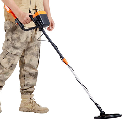 Metalldetektor för vuxna och barn, 8 tums vattentät sökspole med pekskärm med hög precision, justerbar 38''-49'' gulddetektor, lätt aluminiumstam för att upptäcka guldskatt