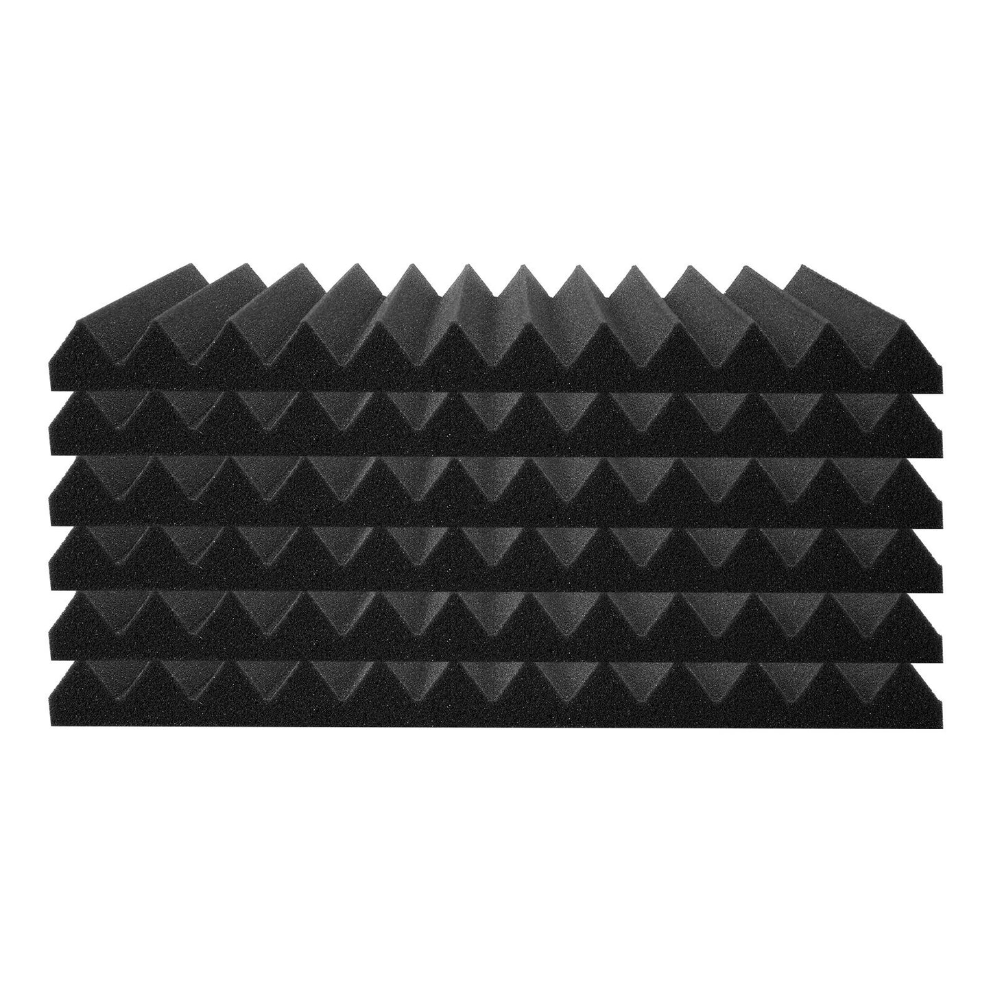Acoustic foam panels 48-pack 12 x 12 x 1 in adhesive for wall ceilings