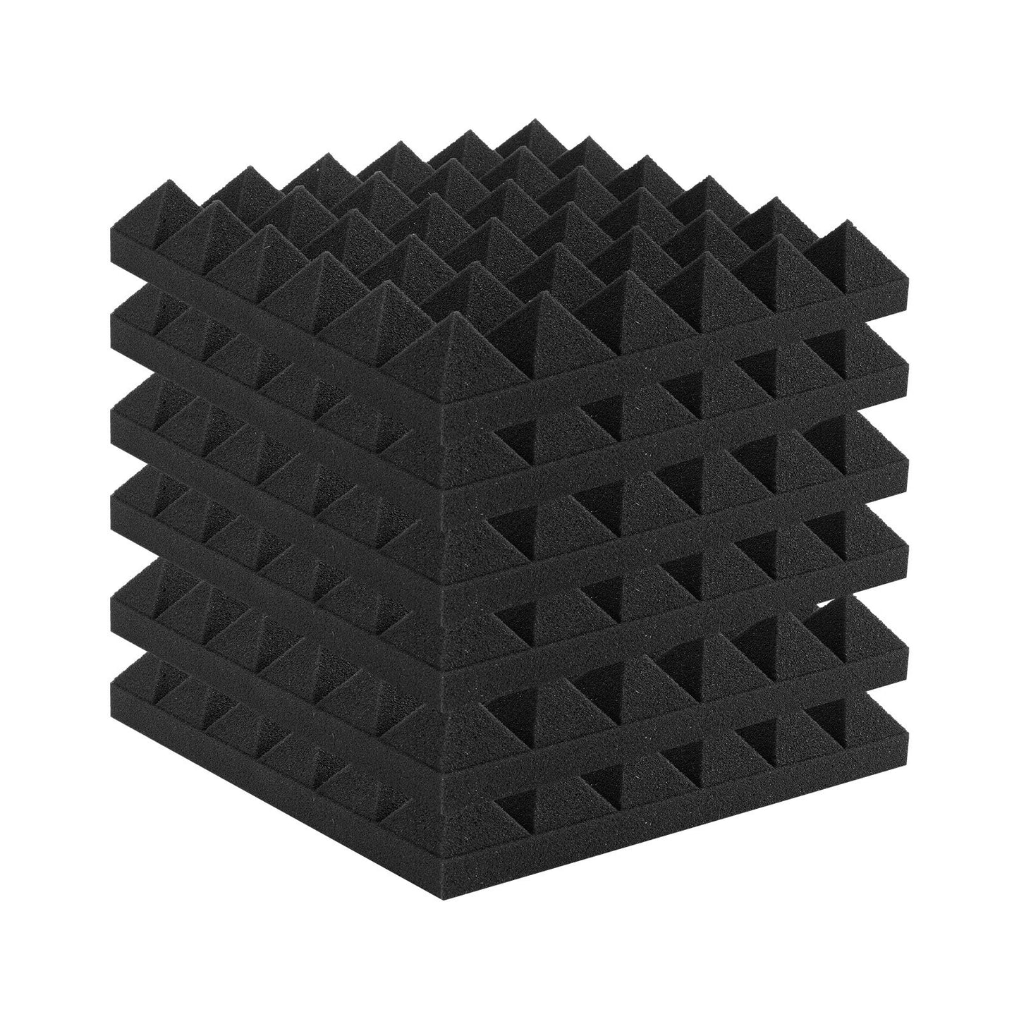 Akustiska skumpaneler 48-pack 12 x 12 x 2 i lim för väggtak