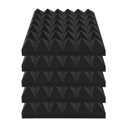 Akustiska skumpaneler 48-pack 12 x 12 x 2 i lim för väggtak