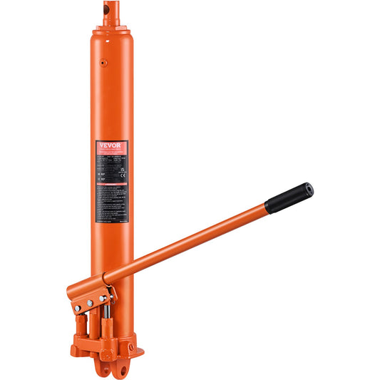 Hydraulic Long Ram Jack, 8 Ton Engine Lift Cylinder with Double Piston Pump and Fork Base, Hydraulic Cylinder for Engine Lifts, Hydraulic Garage/Workshop Cranes, Mechanical, Farm