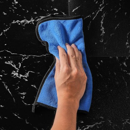 12" x 12" Self Adhesive Vinyl Floor Tiles 50pcs 1.5mm Thick Black Marble